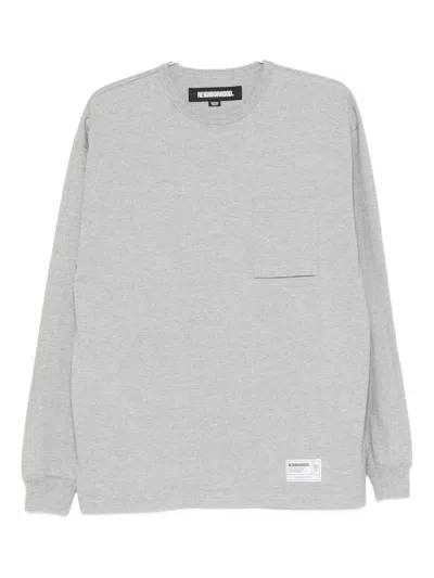 Neighborhood Patch-pocket Long-sleeve T-shirt In Gray