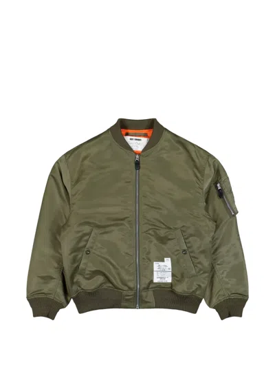 Neighborhood Patched Flight Jacket In Green
