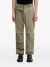 Neighborhood Patterned Cargo Pants In Green