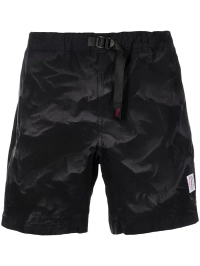 Neighborhood Patterned Track Shorts In Blue
