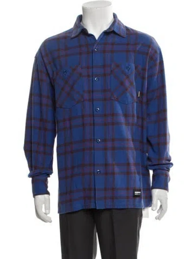 Pre-owned Neighborhood Plaid Print Jacket In Blue