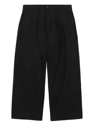 Neighborhood Pleated Side-pocket Trousers In Black