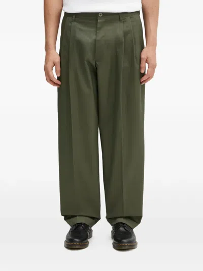Neighborhood Pleated Trousers In Green
