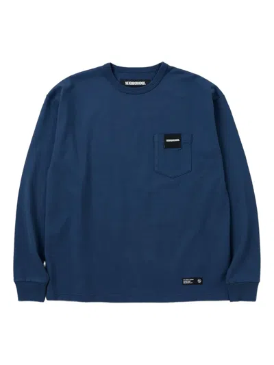 Neighborhood Pocket Long-sleeves T-shirt In Gray