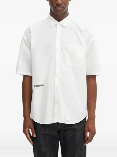 Neighborhood Pocket Short-sleeve Shirt In White