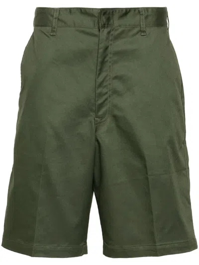 Neighborhood Logo-patch Shorts In Green