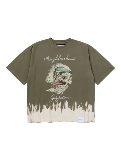 Neighborhood Print T-shirt In Green