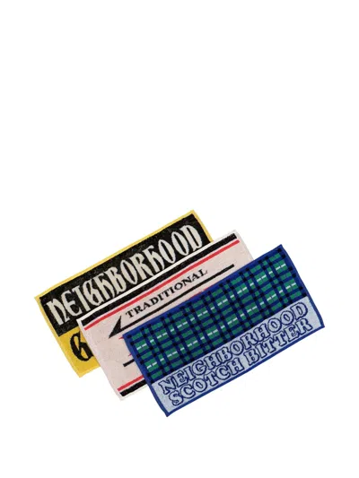 Neighborhood Printed Pub Towel (set Of Three) In Blue