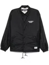 Neighborhood Logo-print Shell Jacket In Black