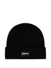 Neighborhood Ribbed Beanie In Black