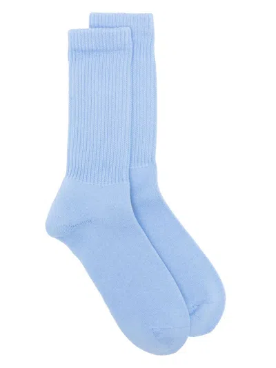 Neighborhood Ribbed-knit Socks In Blue