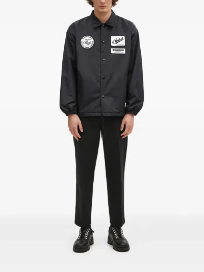 Neighborhood Ring-detail Trousers In Black