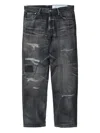 Neighborhood Savage Denim Distressed Jeans In Black