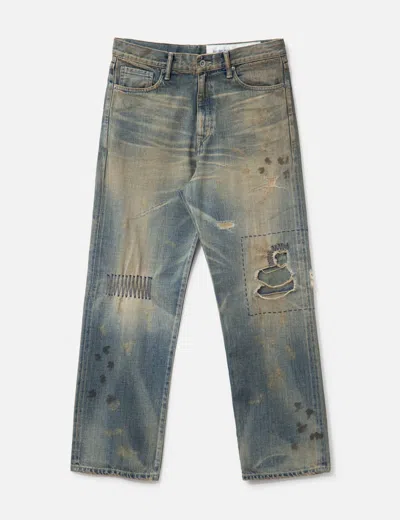 Neighborhood Savage Denim Dp Basic Pants In Blue