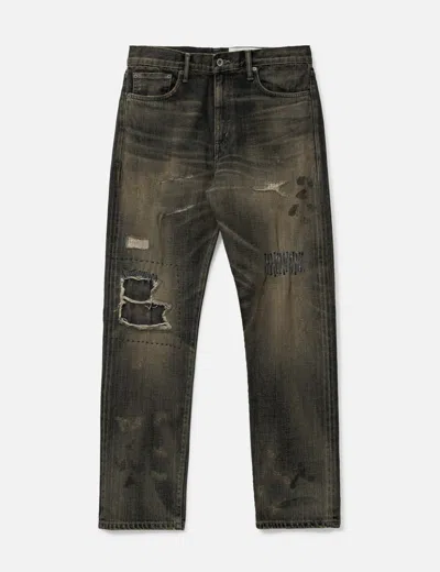Neighborhood Savage Denim Dp Mid Pants In Black