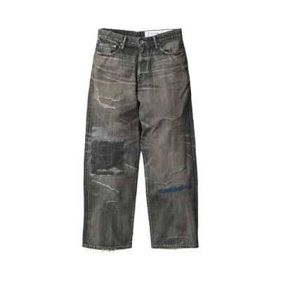 Pre-owned Neighborhood Savage Denim Dp Wide Pants 'black' | Men's Size Xl