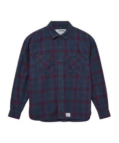 Neighborhood Savage Tartan-check Shirt In Blue