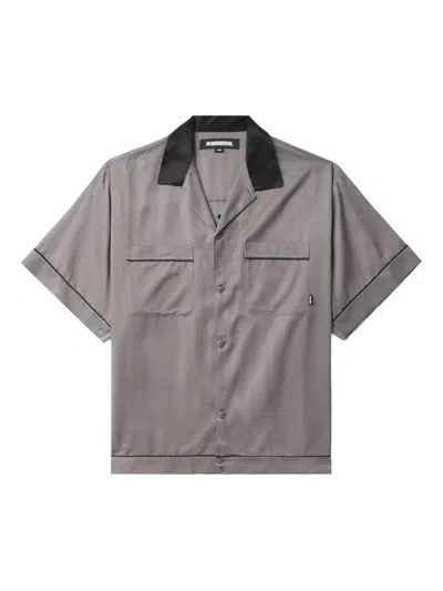Neighborhood Short-sleeve Pocket Bowling Shirt In Gray