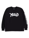 Neighborhood Sleeve-detail Crew-neck Sweatshirt In Black