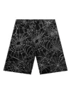 Neighborhood Spiderweb-print Shorts In Black