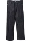 Neighborhood Blue Rigid Denim Dp Wide Jeans In Black