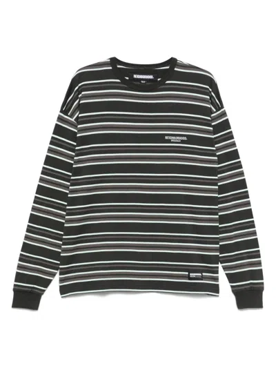 Neighborhood Striped Long-sleeve T-shirt In Green
