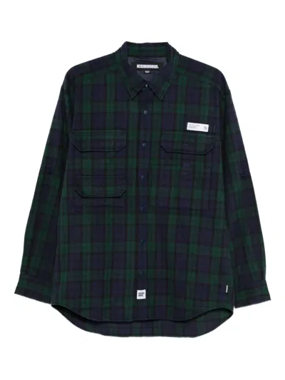 Neighborhood Tartan-check Shirt In Blue