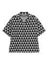 Neighborhood Triangle-pattern Shirt In Gray