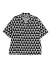 Neighborhood Triangle-pattern Shirt In Gray