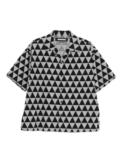 Neighborhood Triangle-pattern Shirt In Gray