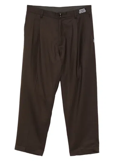 Neighborhood Tucked Trousers In Brown