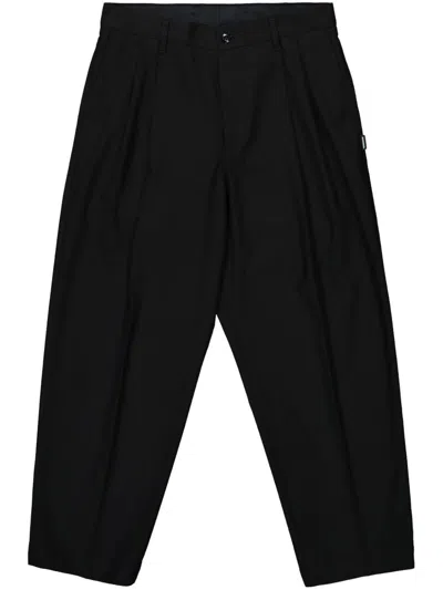 Neighborhood Two Tuck Trousers In Black