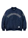 Neighborhood Varsity-style Bomber Jacket In Blue