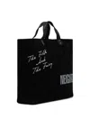 Neighborhood Washed Canvas Leather-handle Tote Bag In Black
