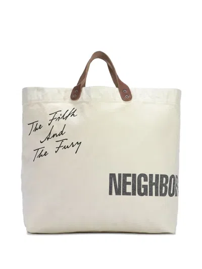 Neighborhood Washed Canvas "natural" Tote Bag In Neutrals