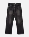 Neighborhood Washed Denim Dp Basic Pants In Black