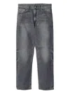 Neighborhood Washed-effect Five-pocket Jeans In Gray