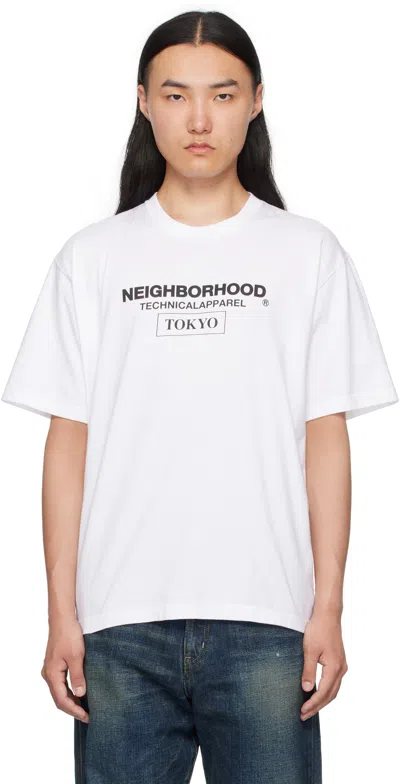 Neighborhood White N.h Ss-16 T-shirt