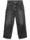 Neighborhood Wide-leg Jeans In Black