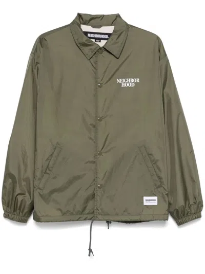 Neighborhood Green Zip Jacket In Olive Drab