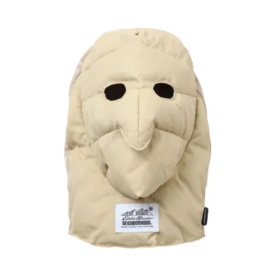 Pre-owned Neighborhood X Eddie Bauer Down Face Mask 'beige' | Tan | Men's Size Onesize In Brown