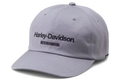 Pre-owned Neighborhood X Harley Davidson Dad Cap Grey