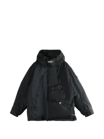 Neighborhood X Nanga Hooded Zip-up Jacket In Black