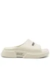 Neighborhood X Paes Logo-print Slides In Grey