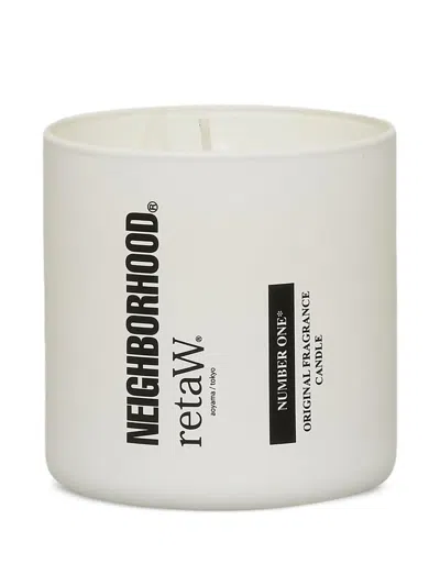 Neighborhood X Retaw Number One Candle In White