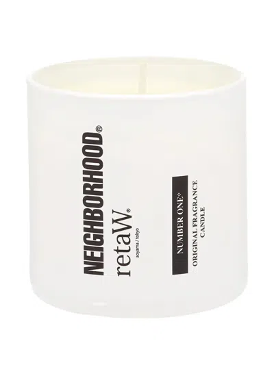 Neighborhood X Retaw Number One Candle In White