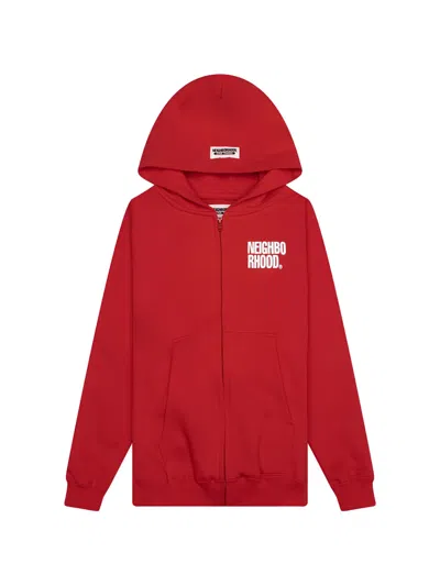 Neighborhood Kids' Zipped Hoodie In Red