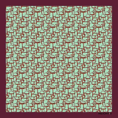 Neightiv Women's Green Large Silk Scarf- Bits In Harmony