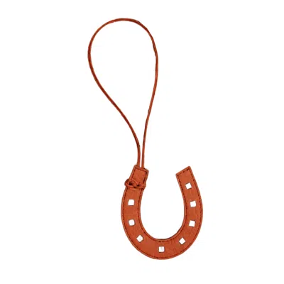 Neightiv Women's Orange Horse Shoe Charm