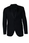 Neil Barret , Black Structured Blazer Jacket In Black